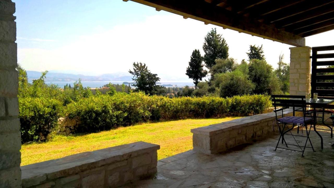 Stone Studio In Nature With View To Corfu Town! Evropouloi Exterior photo